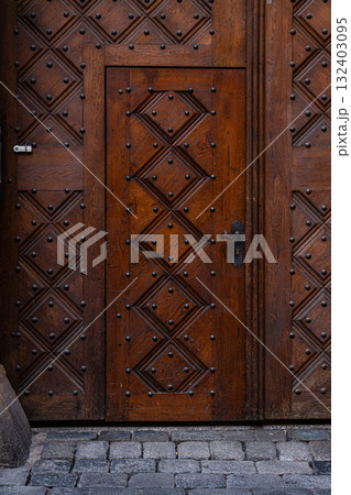 Decooration of the building in Old Prague 132403095