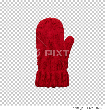 knitted gloves isolated on white background knitted gloves isolated on white background 132403602