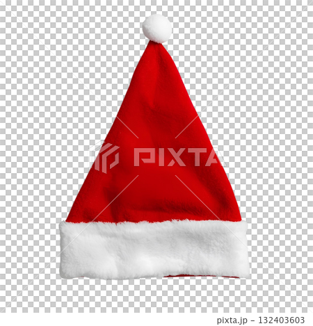 Red Santa hat symbol of Christmas  132403603