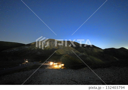 磐梯吾妻スカイライン　浄土平の星空 132403794