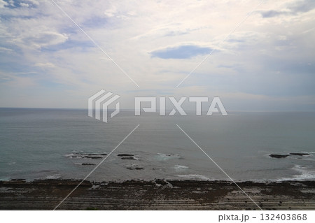 堀切峠　海岸　海　曇り空 132403868
