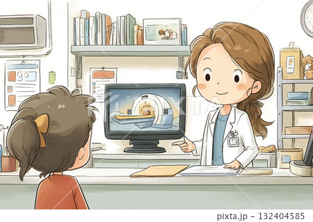 美優シリーズ:美優MRI結果説明シーン 美優シリーズ:美優MRI結果説明シーン 132404585