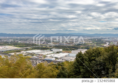 京都府大山崎・天王山からの眺め 132405868