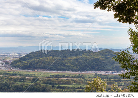 京都府・天王山から眺める男山 132405870