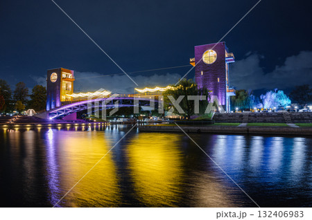 富岩運河環水公園のイルミネーション 富岩運河環水公園のイルミネーション 132406983