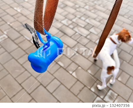 Pet Excrement Bags on a Leash 132407356