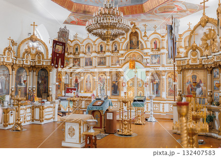 Eiffel Tower statuette on white background. Eiffel Tower statuette on white background. 132407583