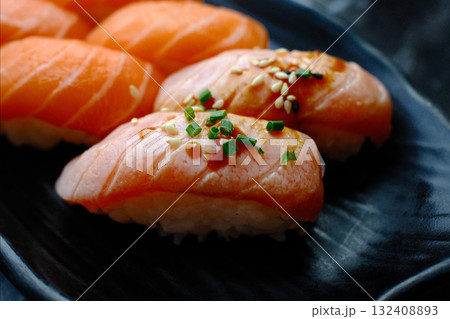 sushi as japanesse gourmet asian food 132408893
