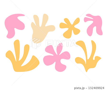 Set of abstract colorful shapes Set of abstract colorful shapes 132409924