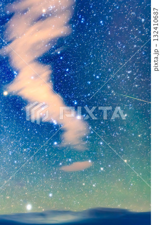 オリオン座流星群 ― 夜空を駆ける光の軌跡 132410687