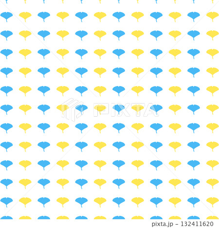 青黄の銀杏の背景素材 132411620