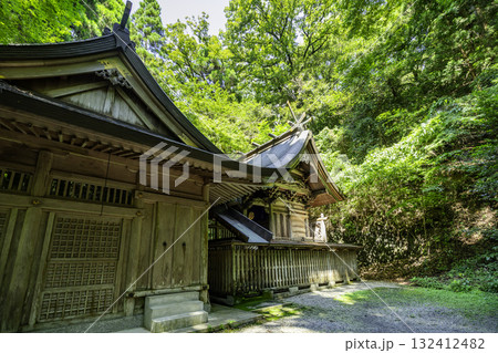 高千穂 槵觸神社 本殿 宮崎県高千穂町 高千穂 槵觸神社 本殿 宮崎県高千穂町 132412482