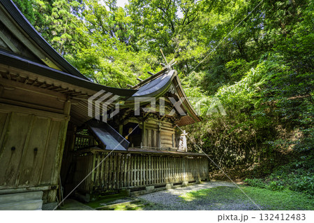 高千穂 槵觸神社 本殿 宮崎県高千穂町 高千穂 槵觸神社 本殿 宮崎県高千穂町 132412483