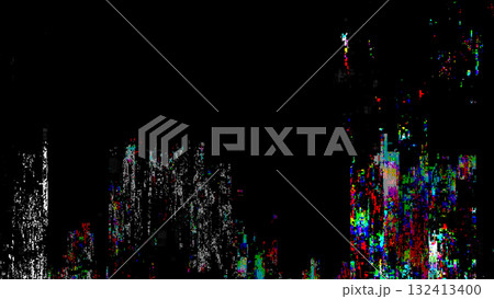 Intense abstract digital glitch background with colorful pixel interference and signal distortion creating chaotic futuristic texture with RGB noise and data error visual pattern Intense abstract digital glitch background with colorful pixel interference and signal distortion creating chaotic futuristic texture with RGB noise and data error visual pattern 132413400