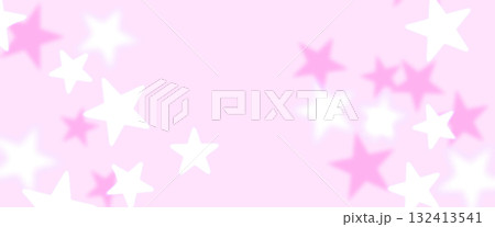 かわいいピンクの星の背景素材 132413541