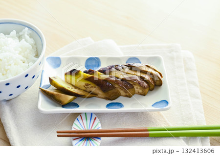 秋なすの塩漬け 132413606