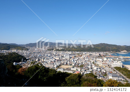 兵庫県洲本市_洲本城跡から北西側風景4_2025年1月 132414172