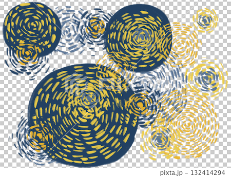 starry night impressionist style painting llustartion background art 132414294