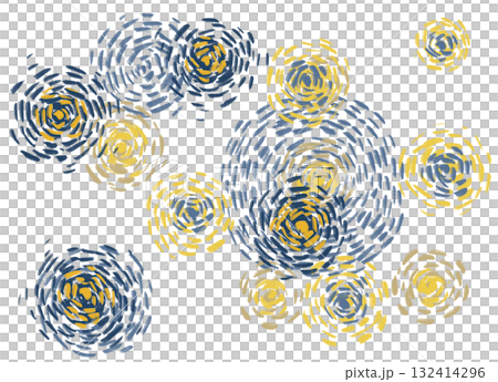 starry night impressionist style painting llustartion background art 132414296