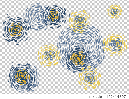 starry night impressionist style painting llustartion background art 132414297