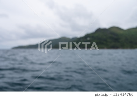 Blurred background from sailing on a boat around Seychelles Island Blurred background from sailing on a boat around Seychelles Island 132414766
