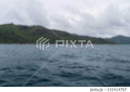 Blurred background from sailing on a boat around Seychelles Island Blurred background from sailing on a boat around Seychelles Island 132414767