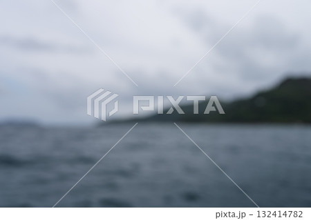 Blurred background from sailing on a boat around Seychelles Island 132414782