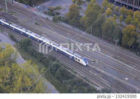 aerial view of Cologne railway tracks aerial view of Cologne railway tracks 132415000
