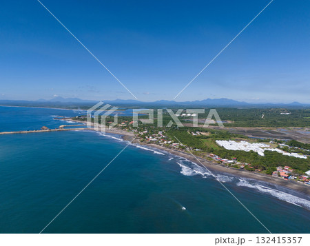 Beach coast in Nicaragua Sandino port 132415357