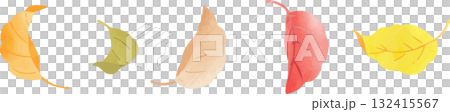 多彩的落葉插圖集 132415567