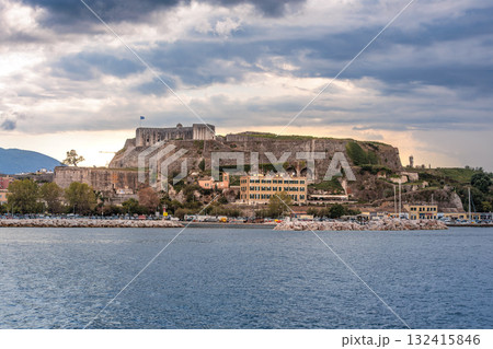 The old town of Kerkira, the capital of Corfu Island The old town of Kerkira, the capital of Corfu Island 132415846