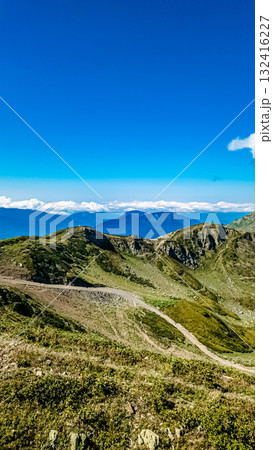 view of the mountains covered with forest 132416227
