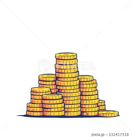Vsai stacking gold coins representing wealth and financial growth Vsai stacking gold coins representing wealth and financial growth 132417318