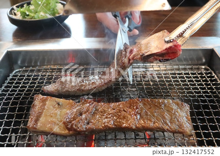 Korean food. Marinated beef ribs bbq Korean food. Marinated beef ribs bbq 132417552
