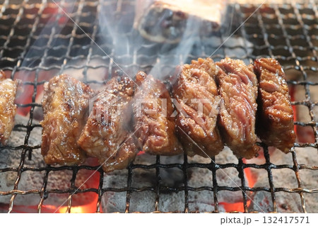 Korean food. Marinated beef ribs bbq Korean food. Marinated beef ribs bbq 132417571