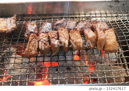 Korean food. Marinated beef ribs bbq Korean food. Marinated beef ribs bbq 132417617