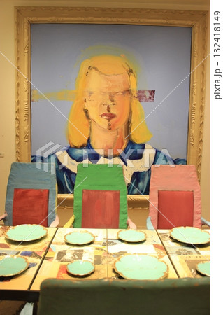 ニューヨーク冬の街並みとクリスマスイルミネーション観光風景、お土産、NintendoやTiffany 132418149