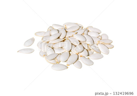 Pumpkin seeds isolated 132419696