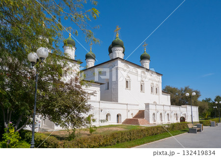 Nestled in the heart of the Astrakhan Kremlin, the Trinity Cathedral is a symbol of enduring faith. Its intricate designs and towering presence captivate all who visit Nestled in the heart of the Astrakhan Kremlin, the Trinity Cathedral is a symbol of enduring faith. Its intricate designs and towering presence captivate all who visit 132419834