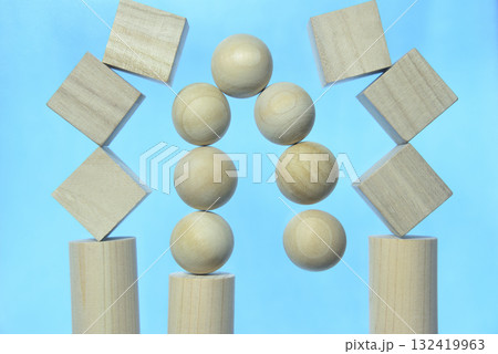 積木ブロックの模様 132419963