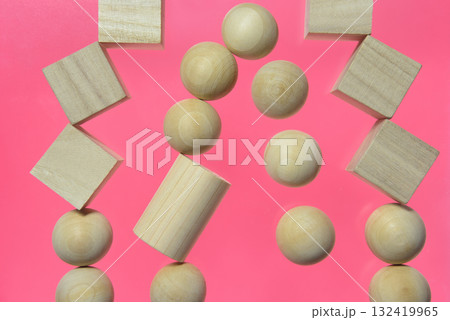 積木ブロックの模様 132419965