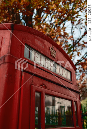 Crown Symbol On The Top Of The Red Telephone Booth Crown Symbol On The Top Of The Red Telephone Booth 132420028