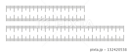 Set of measuring chart with 10cm and 15cm centimeters. Collection of ruler scale 100mm and 150 mm without numbers. Templates of ruler scale. Length measurement height, math, distance, Sewing tool Set of measuring chart with 10cm and 15cm centimeters. Collection of ruler scale 100mm and 150 mm without numbers. Templates of ruler scale. Length measurement height, math, distance, Sewing tool 132420538