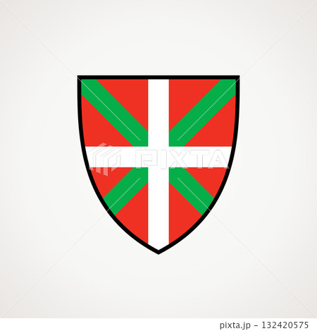 Shield - flag of Basque Country 132420575
