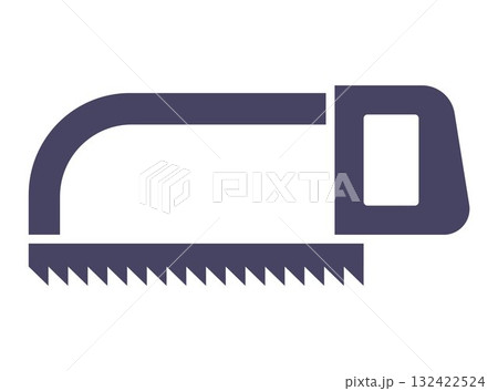 Black hacksaw icon. 132422524