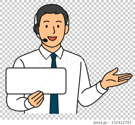 ホワイトボードを持って案内する男女「AI生成画像」 ホワイトボードを持って案内する男女「AI生成画像」 132422781