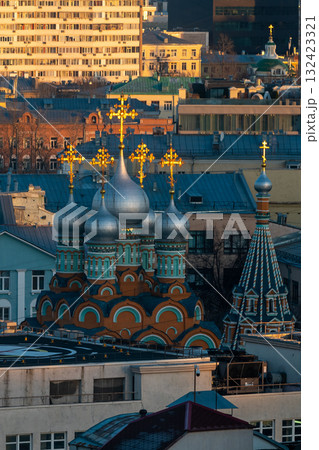 The Church of St. Gregory of Neo-Caesarea on Polyanka Street in the center of the Russian capital. The Church of St. Gregory of Neo-Caesarea on Polyanka Street in the center of the Russian capital. 132423321