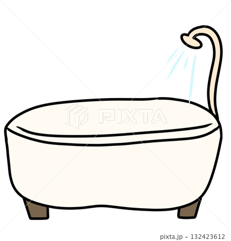 風呂　浴槽　バスタブ　シンプル 132423612