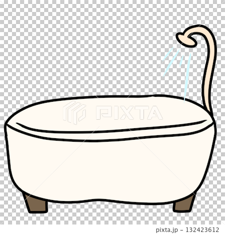 風呂　浴槽　バスタブ　シンプル 132423612