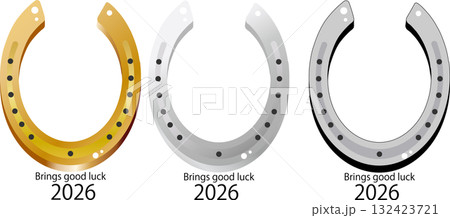 幸運を呼ぶ馬の蹄鉄 132423721